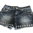 Guess  daisy flowers embroidered jeans shorts Photo 6