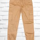 Missguided Women’s Size 2 Plain Cargo Trousers In Sand • Pockets & High Rise NWT Photo 1