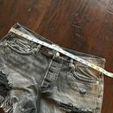 We The Free  Free People Black Denim Shorts 29 Photo 4