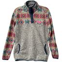 Simply Southern Women's  Sweater Knit Fleece Snap Coastal Western Pullover - S Photo 0