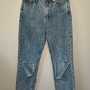 Princess Polly Intentions Straight Leg Knee Rip Denim Jeans Cotton size 8 Photo 1