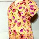 Denim & Co  1X women’s floral top. Peach purple & green. 27” length 23” p/p Photo 0