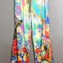 Jams World  pants small wide leg pajama pants flowers tie dye scrubs psychadelic Photo 0