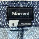 Marmot  Ginny Blue Patterned Athletic 5” Shorts Size 6 Photo 3