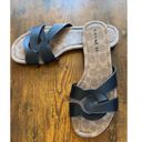 Coach  shoes C2310 Essie women flat sandal leather size 9B black work, girly Photo 6