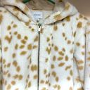 Nine West Snow Leopard Faux Fur Hooded Zip up Jacket Photo 1