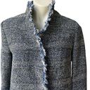 J. McLaughlin  “Walden” Long Line Coat in Denim Tweed, Sz S Photo 7