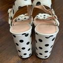 Kate Spade Delight Black White Polka Dot Platform Block Heels Photo 6