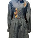 Disney  Snow White And The Seven Dwarfs Portrait Denim Long Sleeve Dress Photo 0