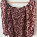 Jessica Simpson  Sz S Womens Black Pink Floral Smocked Bodycon Dress Country Photo 2