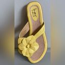 Born concept BOC  Women’s Yellow Sandal with Yellow Leather Flower Size 8 NWOT Photo 2