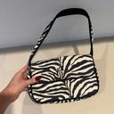 JustFab Glassons Zebra Shoulder Bag Photo 0