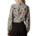 Ted Baker Ted Bak­er Charia Wilder­ness Tie Neck Blouse Photo 9