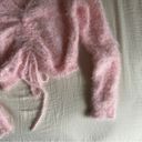 The Moon Sugar Baby Pink Ballet Barbie Fuzzy Sweater Photo 2