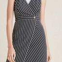 Hutch Anthropologie,  New, Indira Asymmetrical Black White Striped Dress, XL Photo 2