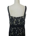 Milly NWT  Black Lace Bustier Dress Maxi Floral Nude Lined Formal Cocktail USA 14 Photo 5