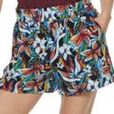 Apt. 9  black tropical floral Challis pull on shorts size medium Photo 0