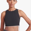 STAUD NWT  Kaz Top Rhinestone Crystal Fringe Black Crop Top Bling Cowgirl size 10 Photo 2