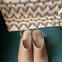 Loft // Beige Slingback Clogs Wood Heel Photo 3