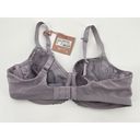 Panache NWT  Radiance Moulded Bra Sz 32DD Soft Thistle Gray Lace Photo 1