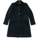 J.Crew NWT  Ruffle Pocket Topcoat in Black Italian Double-Cloth Wool Coat 0 Photo 1