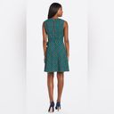 Draper James Sleeveless Bow Waisted Love Circle Dress in Green Plaid. Photo 1