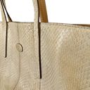 Tod's Genuine Python Snake Skin Cream White Tote Bag - Exotic Leather Handbag Photo 9