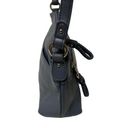 Stone Mountain  blue gray leather, mini shoulder bag Photo 6