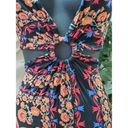 SheIn  Womens Multi Floral 100% Viscose Halter Neck Sleeveless Maxi Dress Large Photo 2