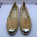 Stuart Weitzman  Womens Beige Flats Nubuc Tipradille Size 9.5M Suede Used 74368 Photo 1