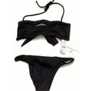 PilyQ New. PQ black pearl teeny bikini. Medium. Retails $149 Photo 8