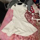 Socialite White Fit And Flare Dress Photo 2