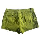 Nicki Minaj Nicky Minaj Mid-Rise Denim Green Short Shorts Size 13/14 Photo 1