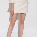 Proenza Schouler White Label fringed cotton-blend tweed mini skirt size 8 medium Photo 13