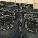 Silver Jeans  Aiko 29 x 33 BootCut Boot Denim Distressed Gems Embellished Pockets Photo 1