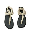 Sanuk  Yoga Sling 2 Sandals Thongs Gold Metallic Women's Size 7 Photo 0