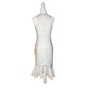 Cinq à Sept  Ruffle Angela Dress in White 0 Womens Bridal Cocktail Photo 7