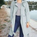 Marine layer  Kelly Belted Trench Coat Faded Sage/Olive Green Size Small Photo 1