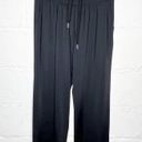 Halara  Women's Black High Waisted Drawstring Pocket Wide Leg Pants NWT Sz Small Photo 1