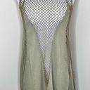 Love Riche NWT  Dress SMALL Olive Green Shabby Chic Sleeveless Crochet Mini Boho Photo 0