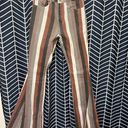 Striped Bell Bottom Pants Multi Size M Photo 4