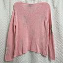 Wooden Ships  Pink Gray White Star Sweater Size S/M Photo 1