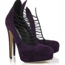 Brian Atwood BIAN ATWOOD PURPLE SUEDE BOOTIES (MADE IN ITALY) SIZE 10 Photo 11