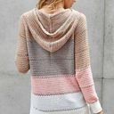 MULTI COLOR LIGHTWEIGHT CLASSIC CHIC KNIT HOODIE Size undefined Photo 9