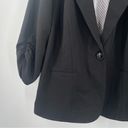 Torrid  Blazer Size 3X Ruched Sleeves Curvy Plus Size Black Career Business Work Photo 5