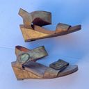 The Great Gold Taos Sandals Wedges Carousel 39 Adjustable Hook & Loop!! Photo 3