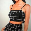 Checkered Two Piece Set Black Photo 0