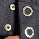 Chico's Chico’s Plush Shacket navy blue flannel snap button front shacket Photo 7