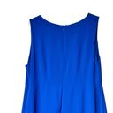 Adrianna Papell  Tonal  16W Overlay Sleeveless Jumpsuit In Royal Blue Photo 9