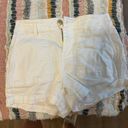 The Loft  White Denim Shorts Photo 3